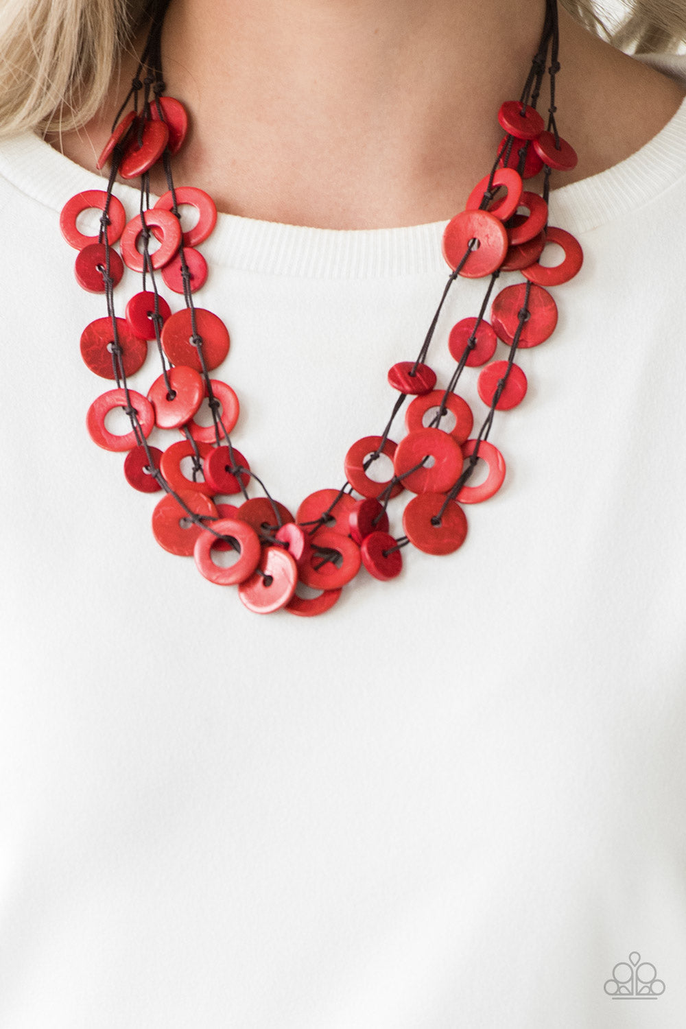 Wonderfully Walla Walla Red Necklace Paparazzi