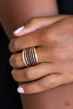 Trailblazin Trails Copper Ring Paparazzi