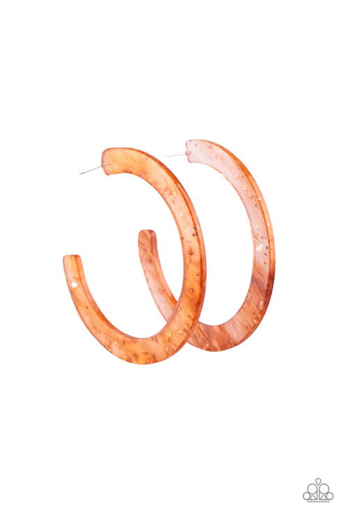 HAUTE Tamale Copper Hoop Earrings Paparazzi