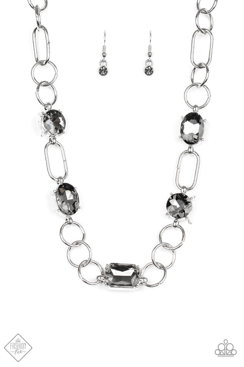 Urban District Silver Necklace Paparazzi