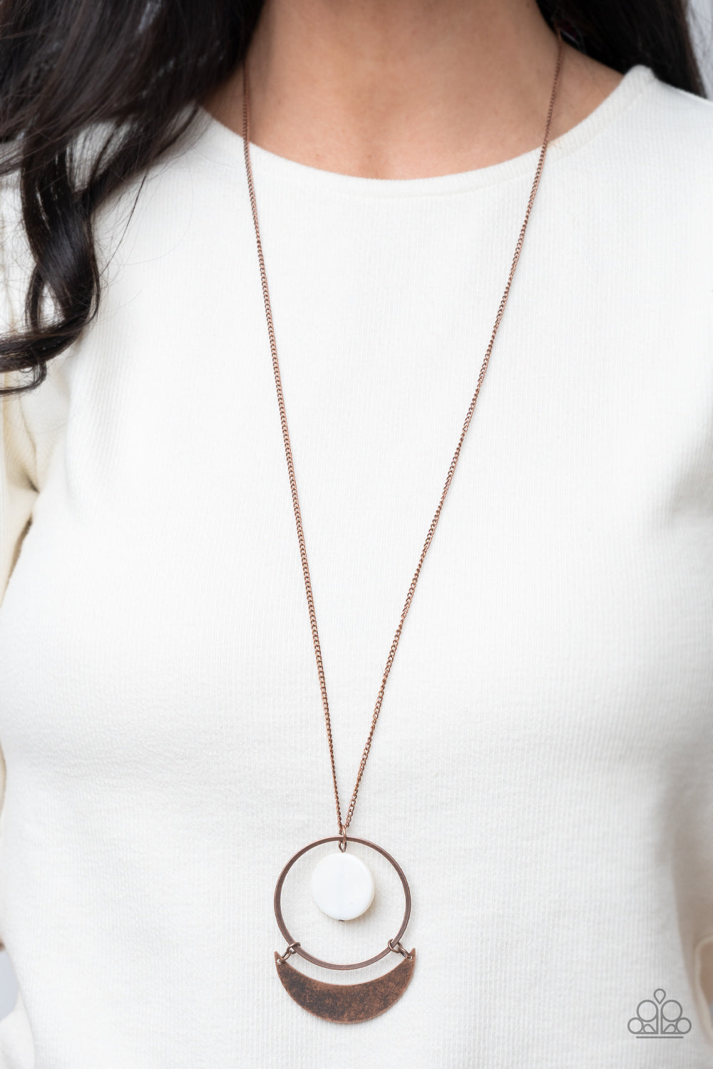 Moonlight Sailing Copper Necklace Paparazzi