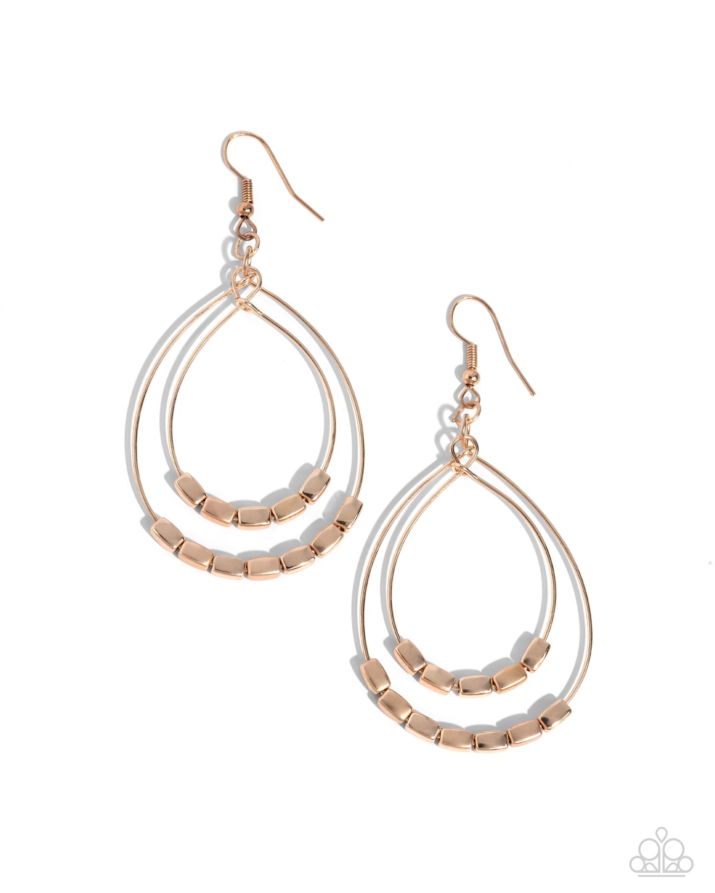 Industrial Artisan Rose Gold Earrings Paparazzi