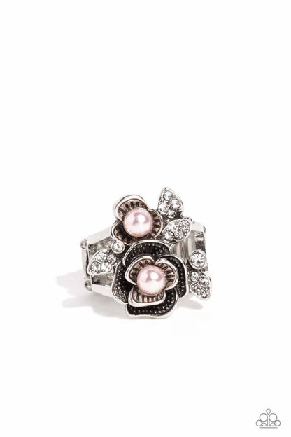 Fine-BLOOMING Pink Ring Paparazzi
