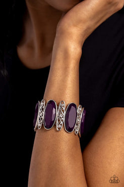 Saturated Sparkle Purple Bracelet Paparazzi