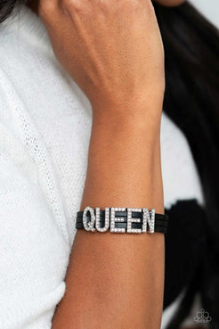 Queen of My Life Black Bracelet Paparazzi