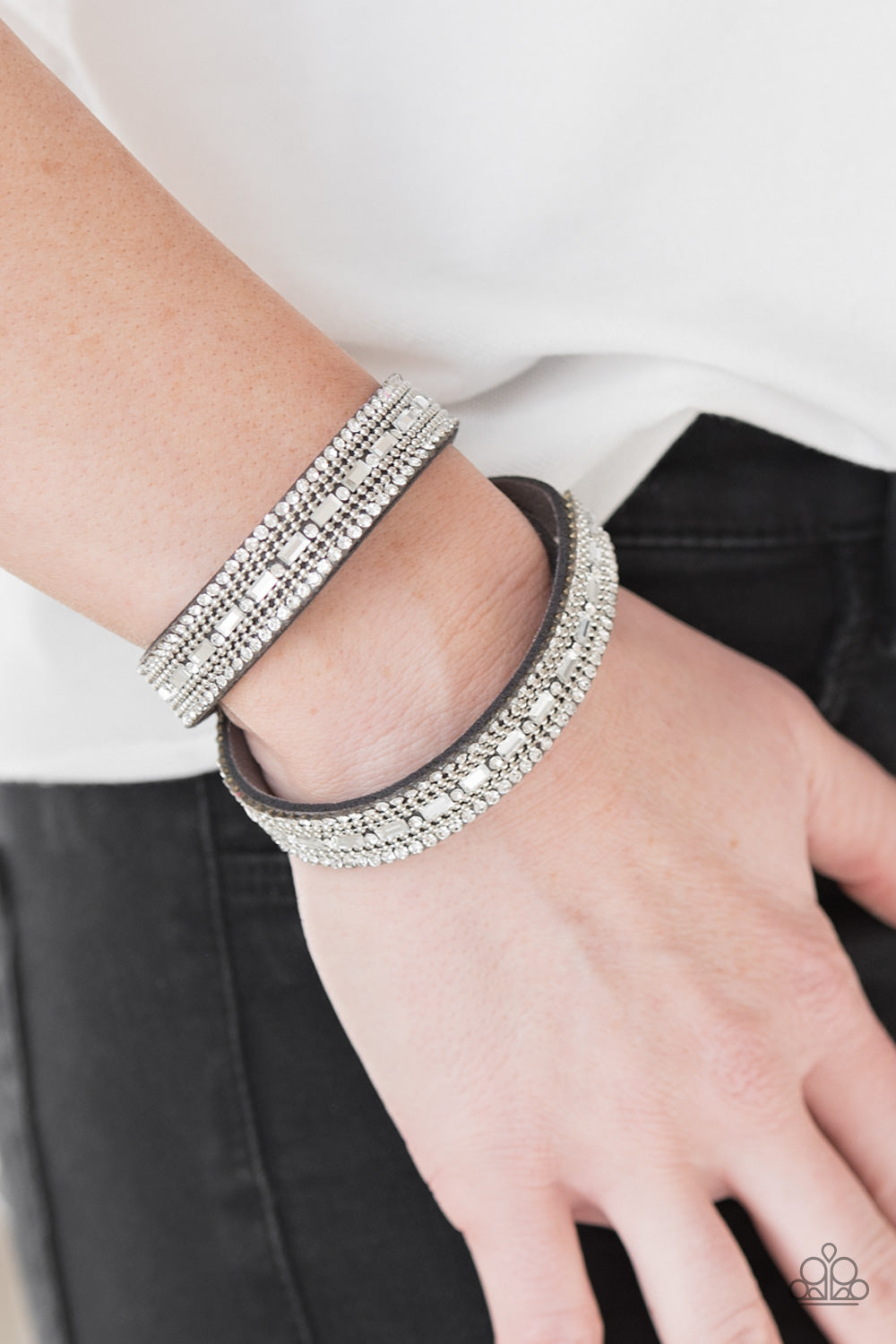 Shimmer And Sass Silver Urban Bracelet Paparazzi