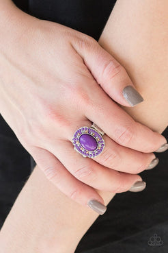 Colorfully Rustic Purple Ring Paparazzi