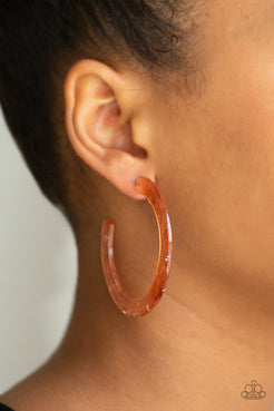 HAUTE Tamale Copper Hoop Earrings Paparazzi