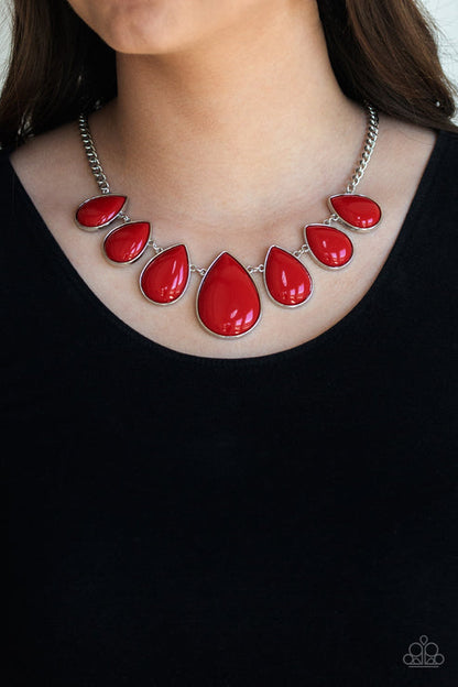 Drop Zone Red Necklace Paparazzi