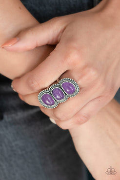 Radiant Rubble Purple Ring Paparazzi