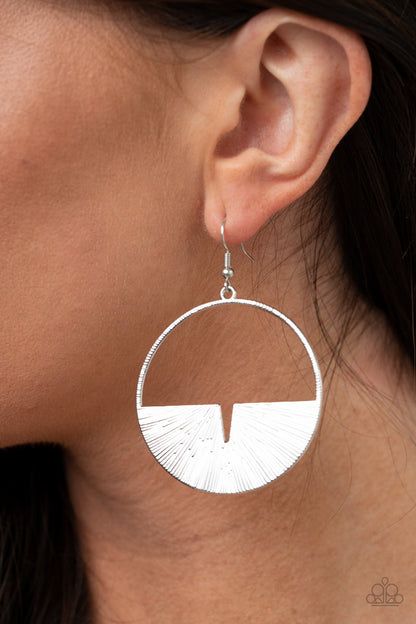 Reimagined Refinement Silver Earrings Paparazzi
