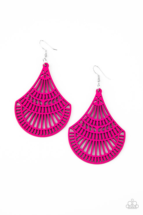 Tropical Tempest Pink Earrings Paparazzi