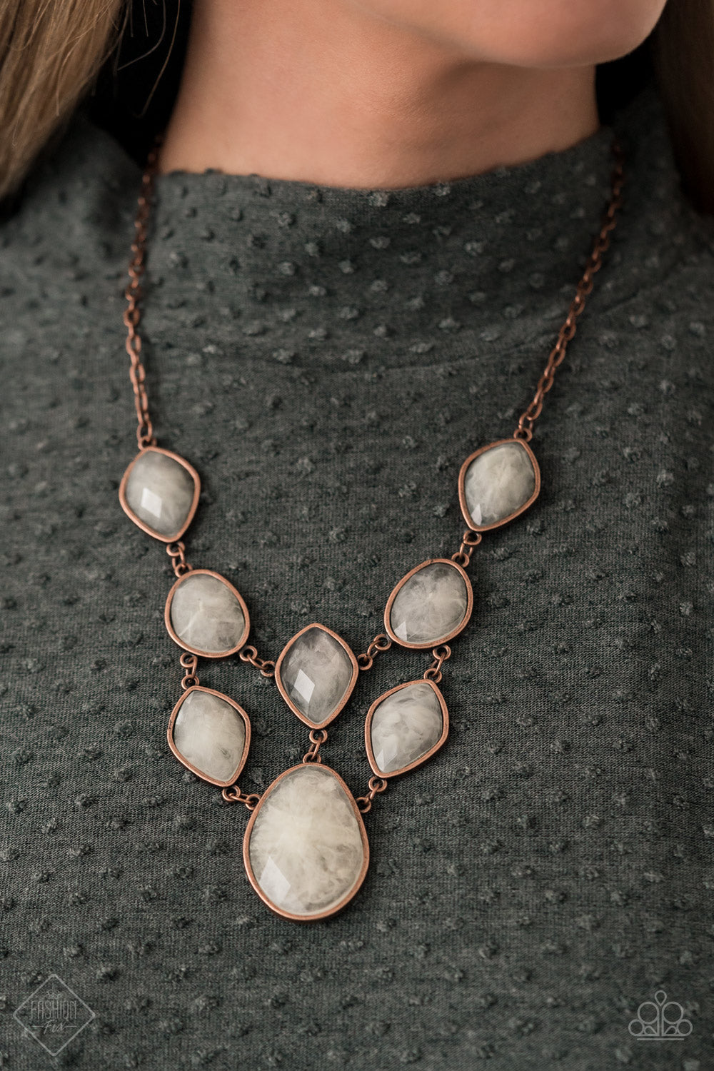 Opulently Oracle Copper Necklace Paparazzi