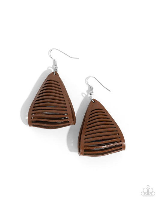 In and OUTBACK Brown Earrings Paparazzi