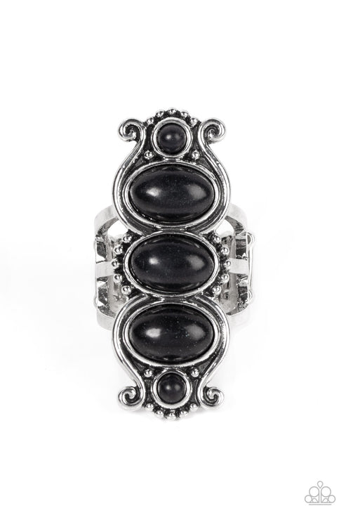 Roswell Relic Black Ring Paparazzi