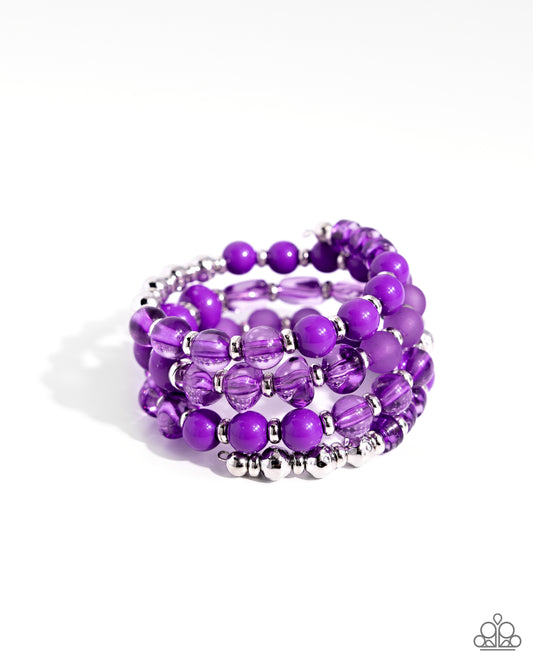 Colorful Charade Purple Bracelet Paparazzi
