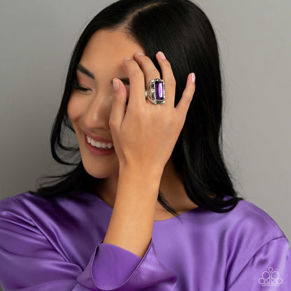 Radiant Rhinestones Purple Ring Paparazzi