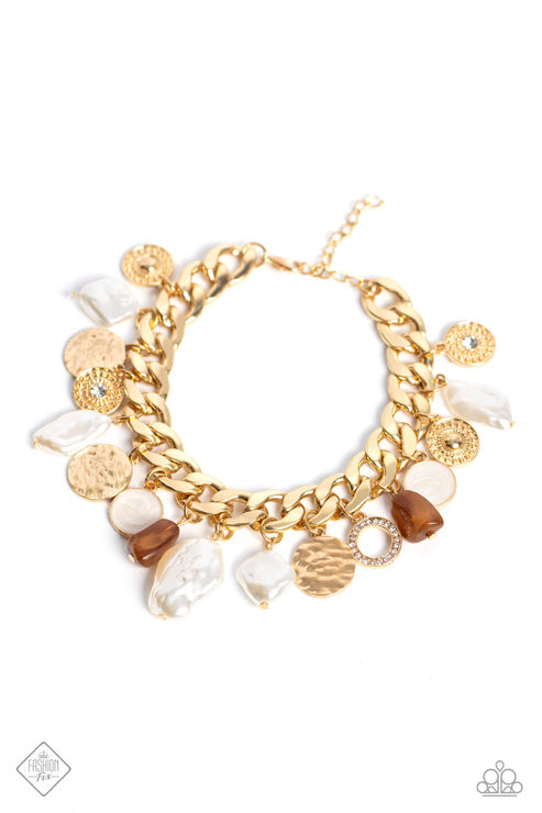 SEA For Yourself Gold  Bracelet Paparazzi