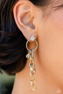 Two-Tone Trendsetter Multi Post Earrings