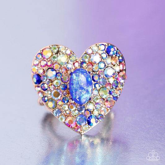 Bejeweled Beau Blue Ring Paparazzi