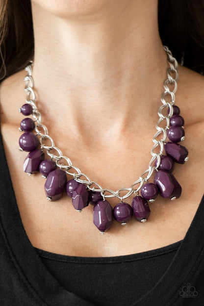 Gorgeously Globetrotter Purple Necklace - Daria's Blings N Things