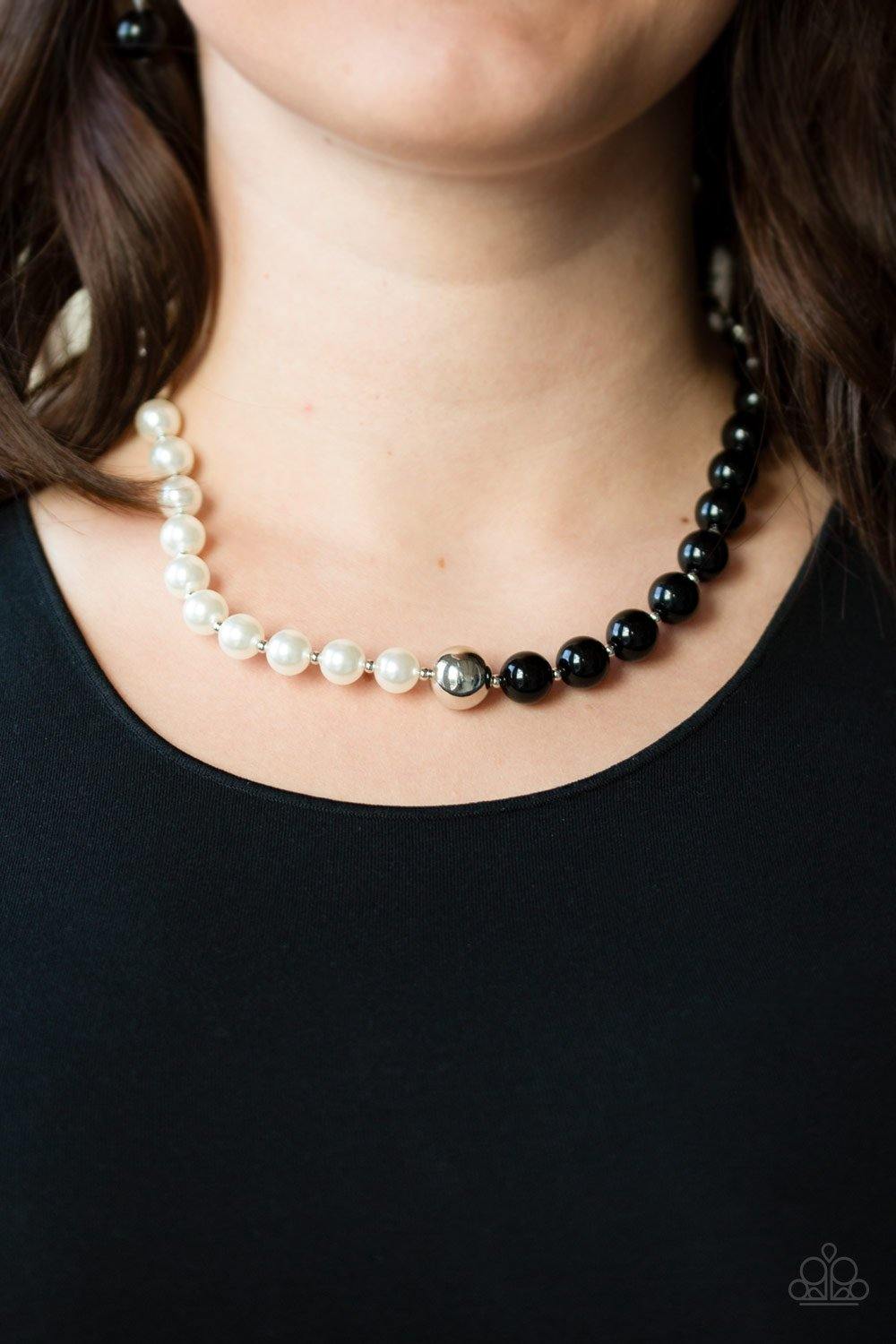 5th Avenue A-Lister Black and White Necklace - Daria's Blings N Things