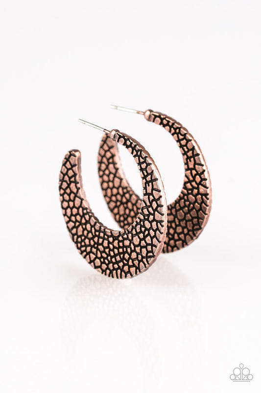 Country Cobblestone Copper Earrings - Daria's Blings N Things