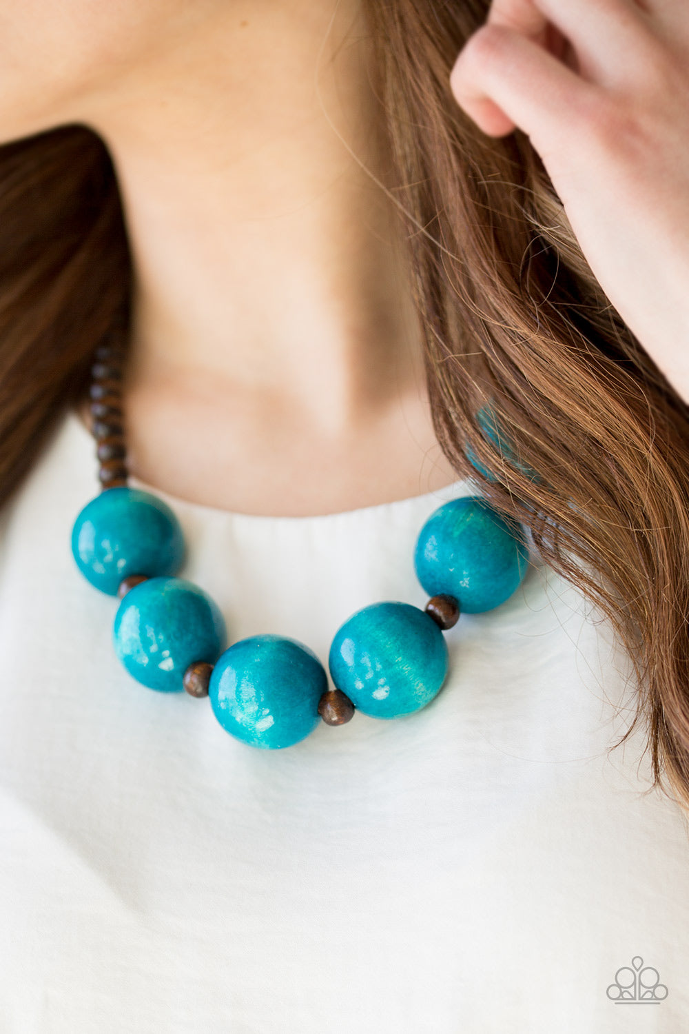 Oh My Miami Blue
Wooden Necklace - Daria's Blings N Things
