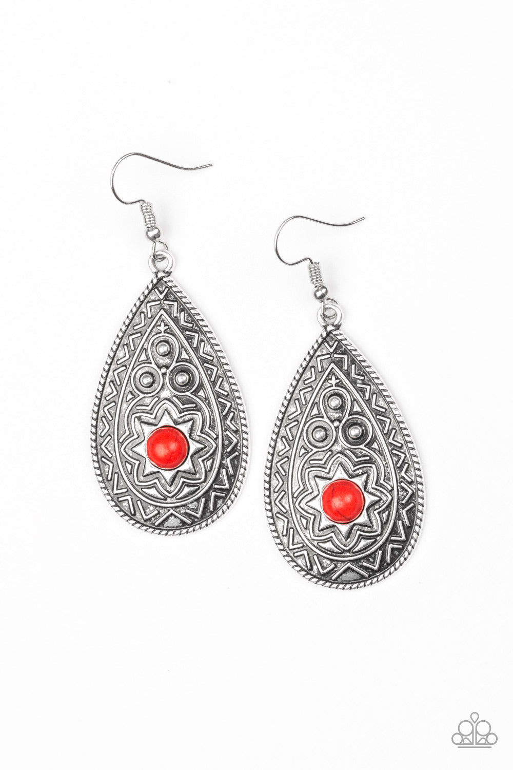 Summer Sol Red Earrings Paparazzi