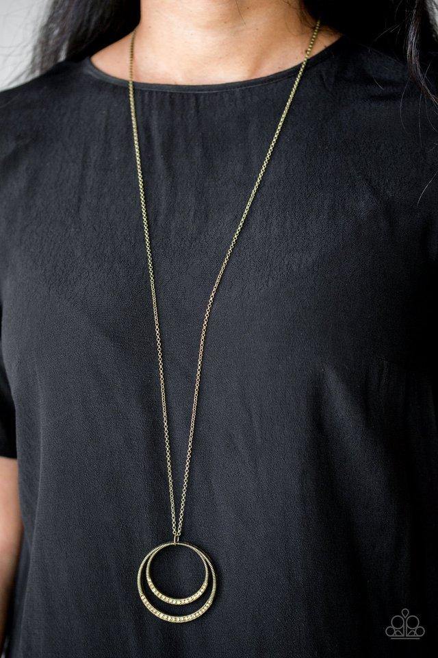Front and EPICENTER Brass Necklace - Daria's Blings N Things