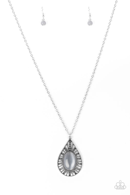 Total Tranquility Silver Necklace Paparazzi