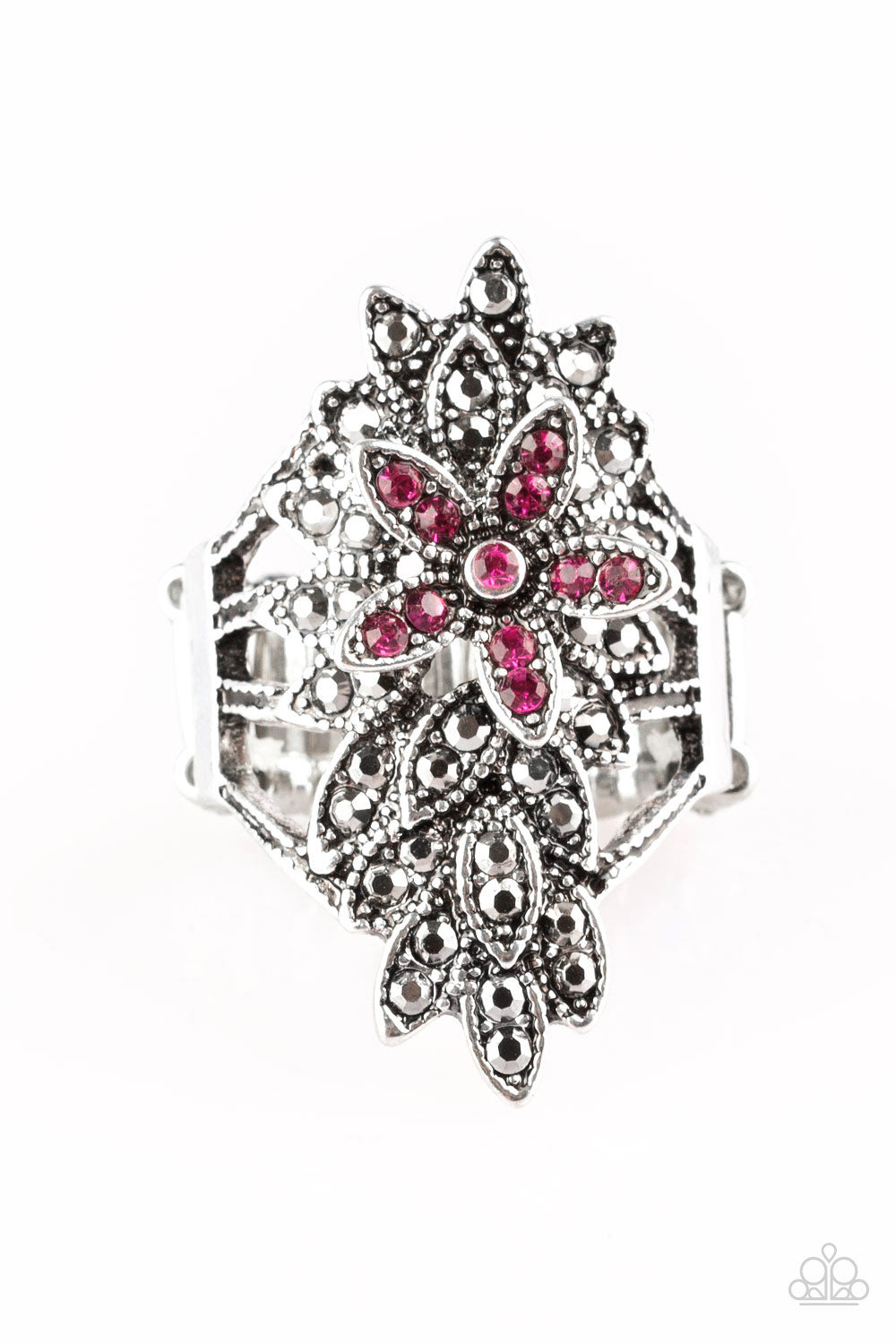 Formal Floral Pink Ring - Daria's Blings N Things