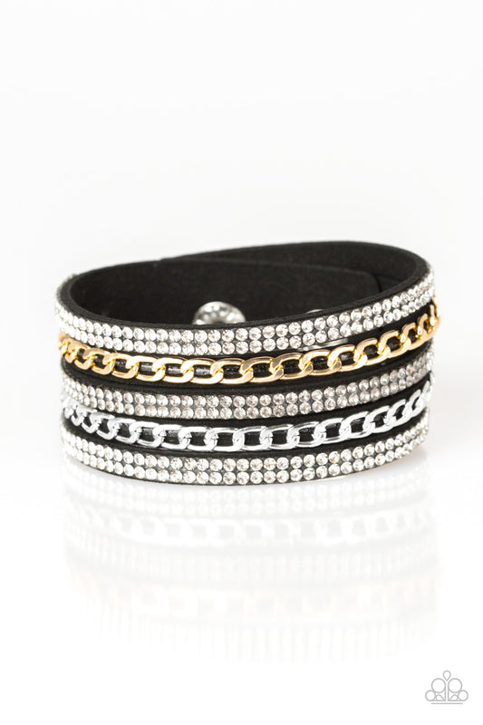 Fashion Fiend Black Wrap Bracelet - Daria's Blings N Things
