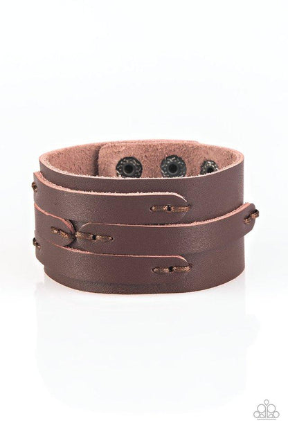 In Or OUTLAW Brown Urban Bracelet Paparazzi