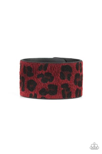 Cheetah Cabana Red Urban Bracelet - Daria's Blings N Things