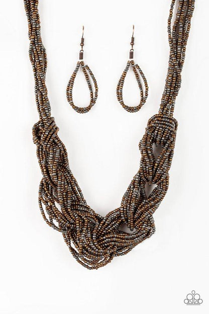 City Catwalk Copper Necklace - Daria's Blings N Things