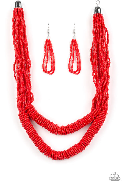 Right As Rainforest Red Necklace Paparazzi