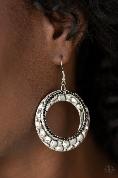 Cinematic Shimmer Black Earrings - Daria's Blings N Things