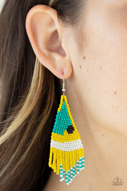 Brightly Beaded Yellow
Earrings - Daria's Blings N Things