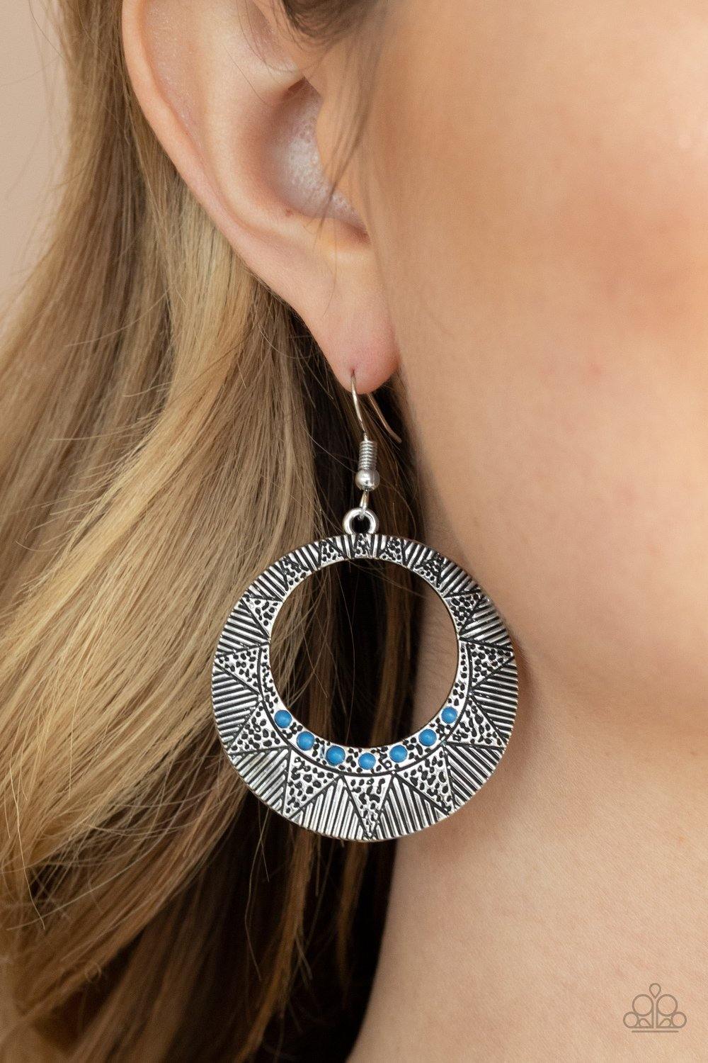 Adobe Dusk Blue Earrings - Daria's Blings N Things