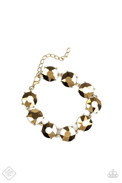 Fabulously Flashy Brass Bracelet - Daria's Blings N Things