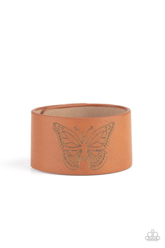 Flirty Flutter Brown Urban Bracelet - Daria's Blings N Things