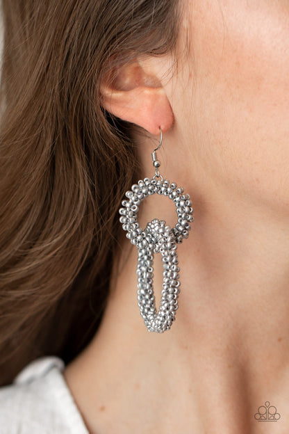 Luck BEAD a Lady Silver
Earrings Paparazzi