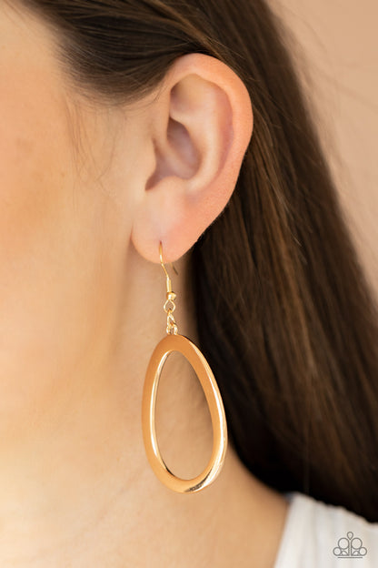 Casual Curves Gold Earrings - Daria's Blings N Things