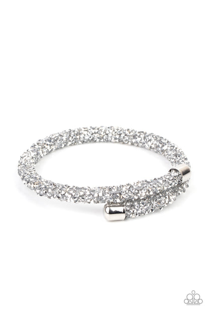 Roll Out The Glitz Silver
Bracelet - Daria's Blings N Things