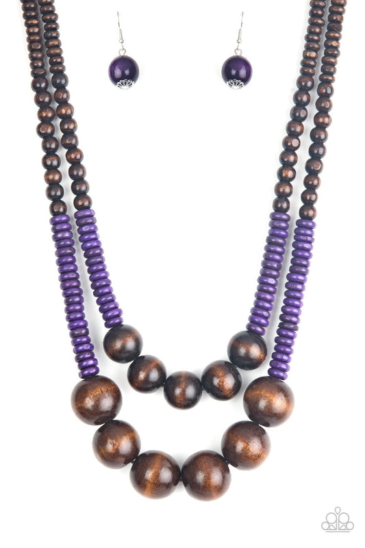 Cancun Cast Away Purple
Necklace - Daria's Blings N Things