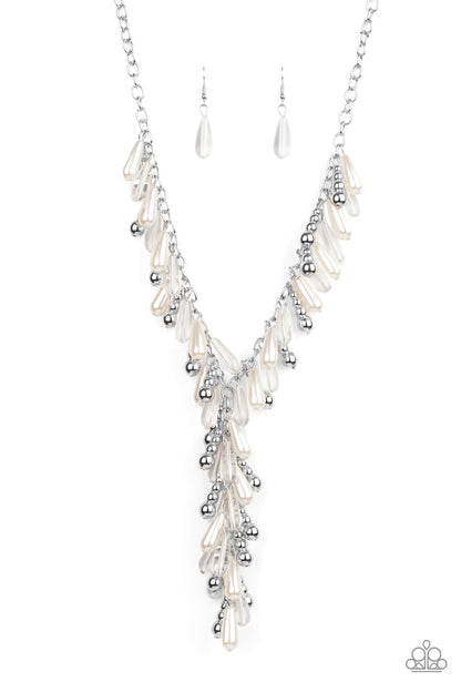 Dripping With DIVA-ttitude White Necklace - Daria's Blings N Things