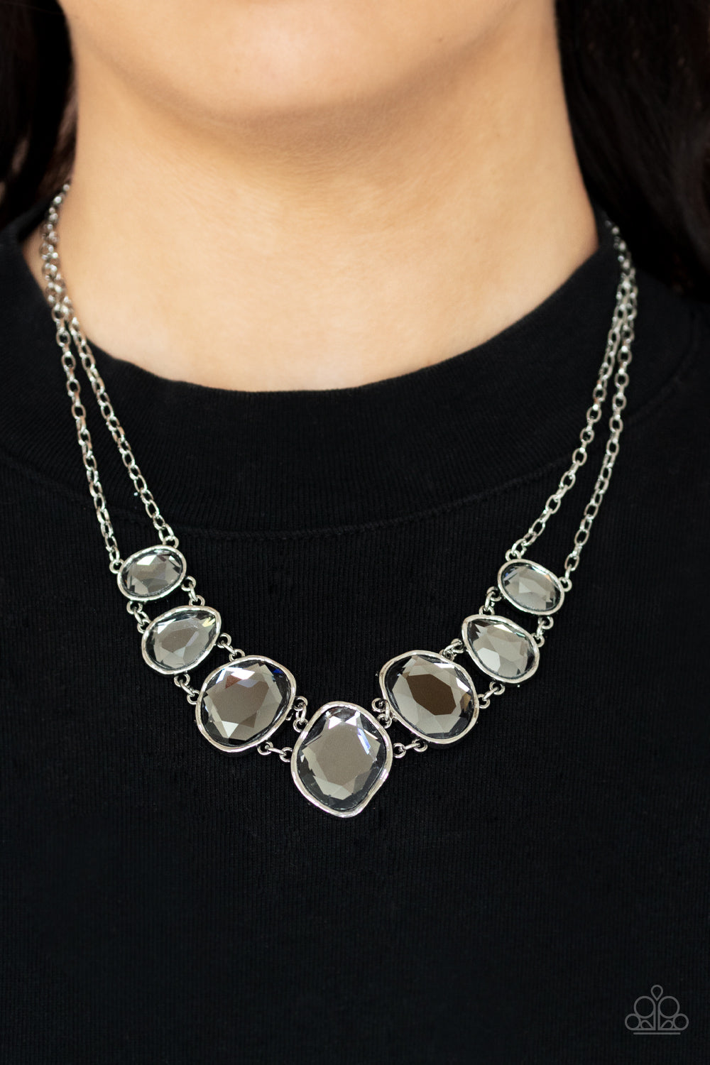 Absolute Admiration Silver Necklace Paparazzi