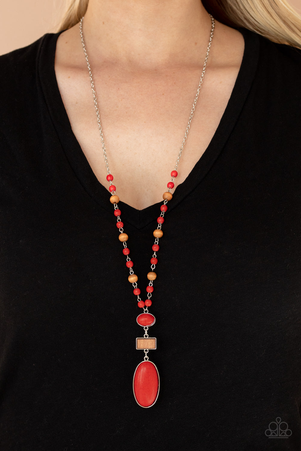Naturally Essential Red Necklace Paparazzi