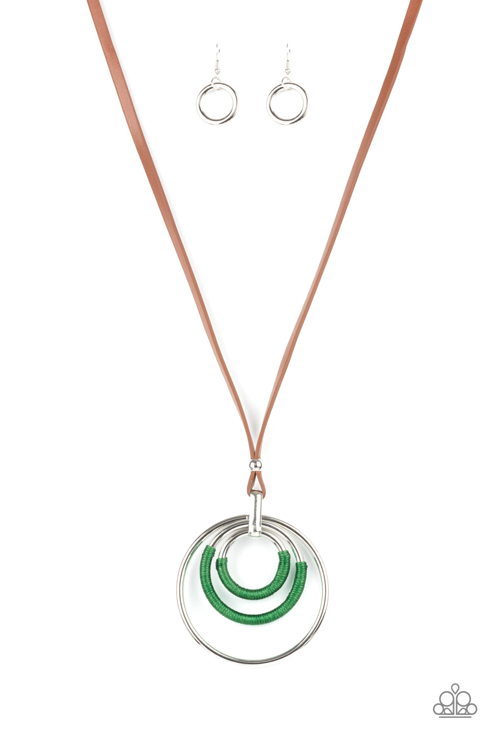 Hypnotic Happenings Green Necklace Paparazzi